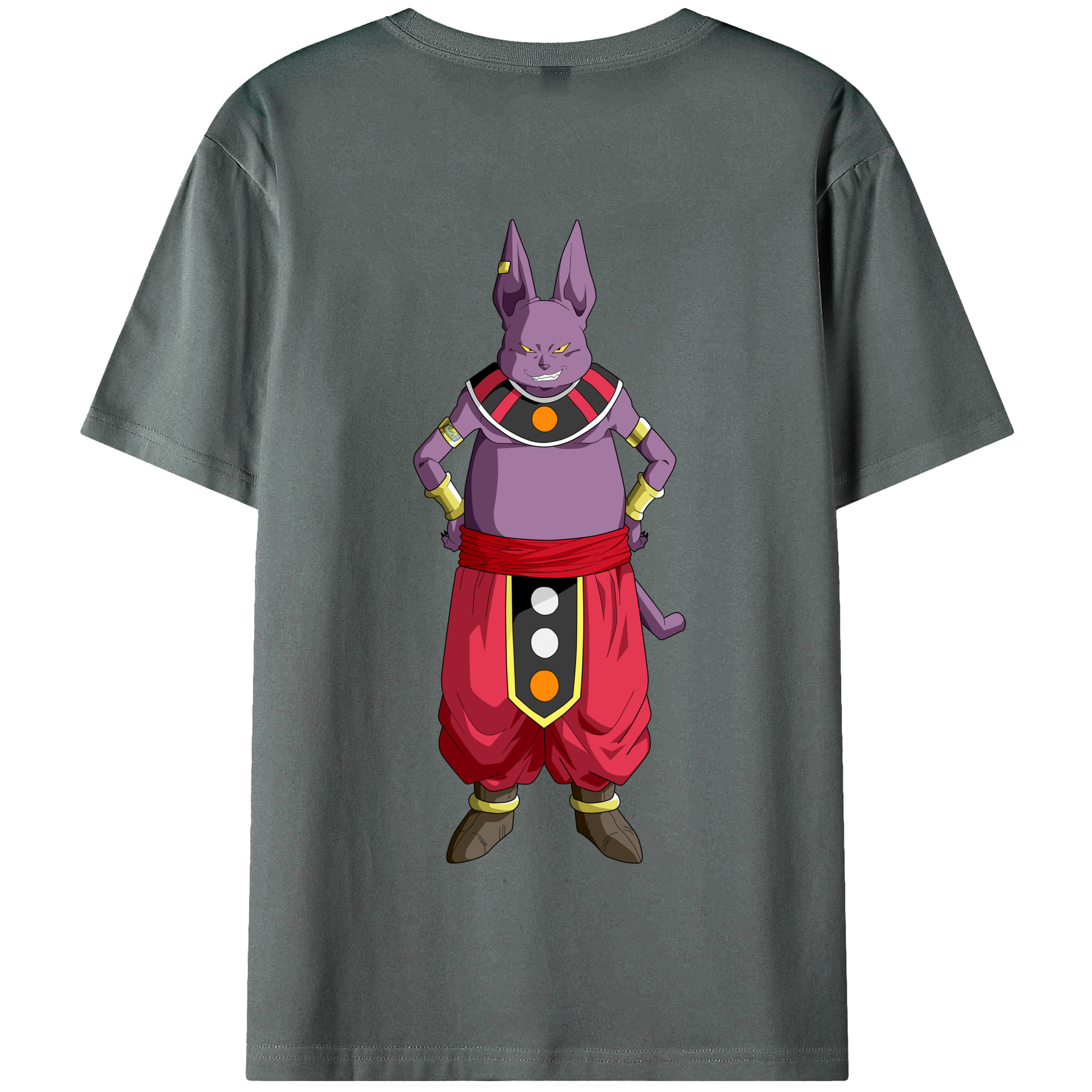 （画像用） ドラゴンボール シャンパ DRAGON BALL Champa 綿100％半袖Tシャツ（背面プリント）